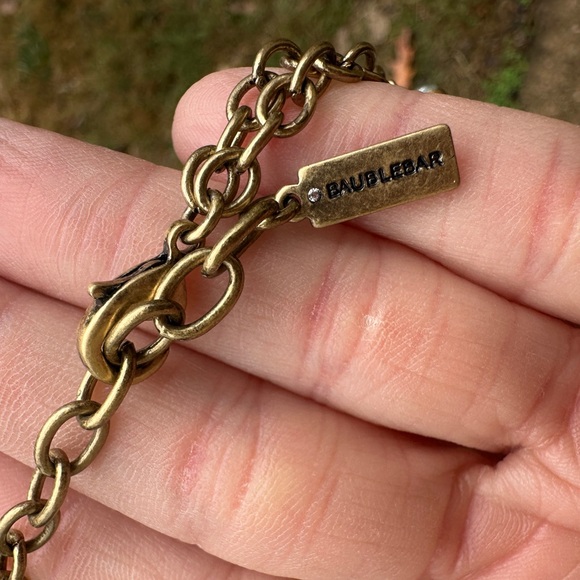 Baublebar NWT statement Choker Necklace Faux Opal & Crystal 11-13” - Picture 10 of 10